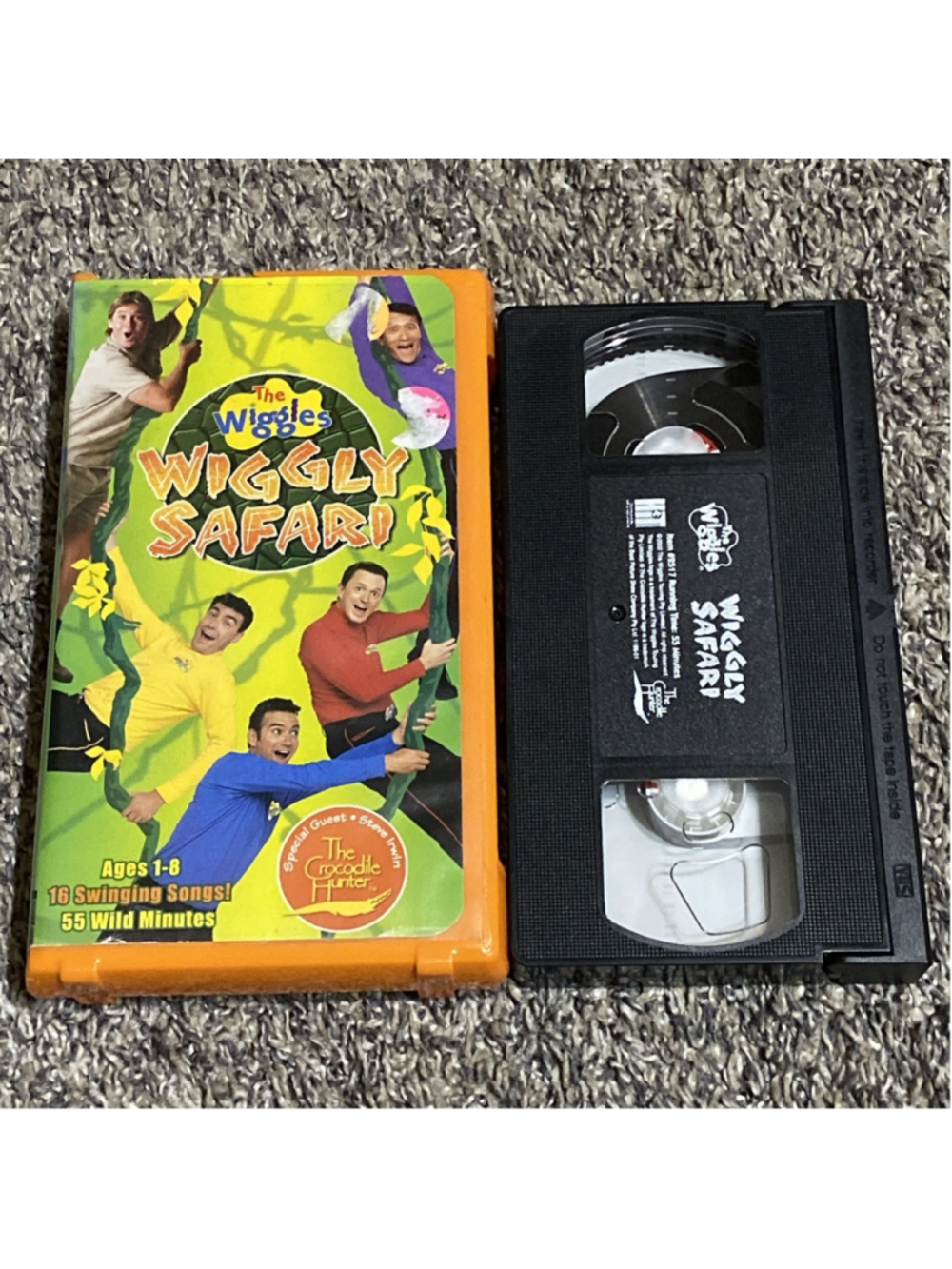 The Wiggles - Wiggly Safari (VHS 2002) Steve Irwin Crocodile Hunter Children TV